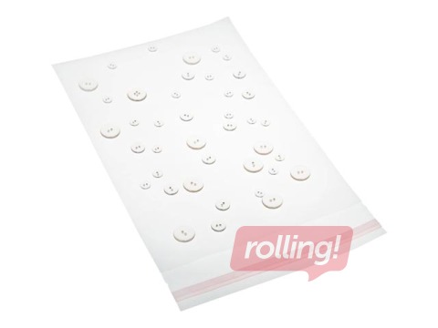 Полиэтиленовый пакет с клеевой полосой 29х39+7см, прозрачный, 100шт