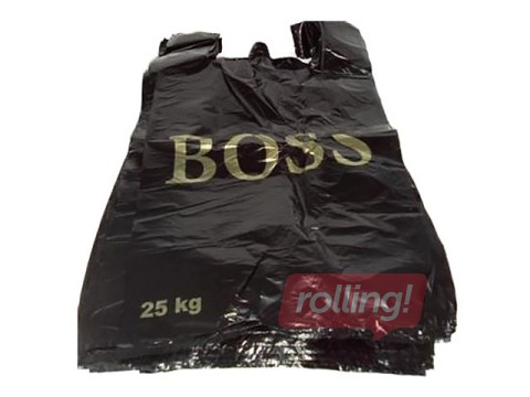 Kotid sangadega BOSS, HDPE, 38 x 20 x 60 cm, 30 mik., 100 tk, must