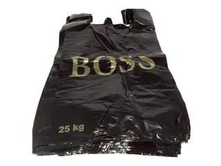 Kotid sangadega BOSS, HDPE, 38 x 20 x 60 cm, 30 mik., 100 tk, must