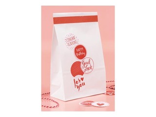 Flat bottom bag 120x60x210mm, white