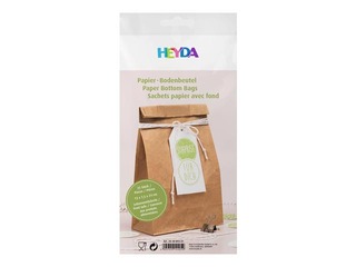 Flat bottom bag 120x60x210mm, natural