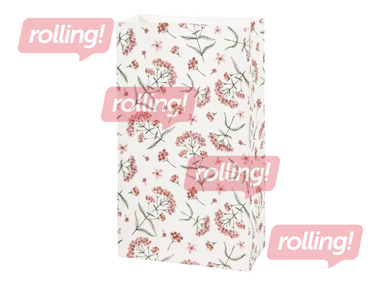 Maisiņi papīra Flowers, 120x60x210mm, 8 gab.