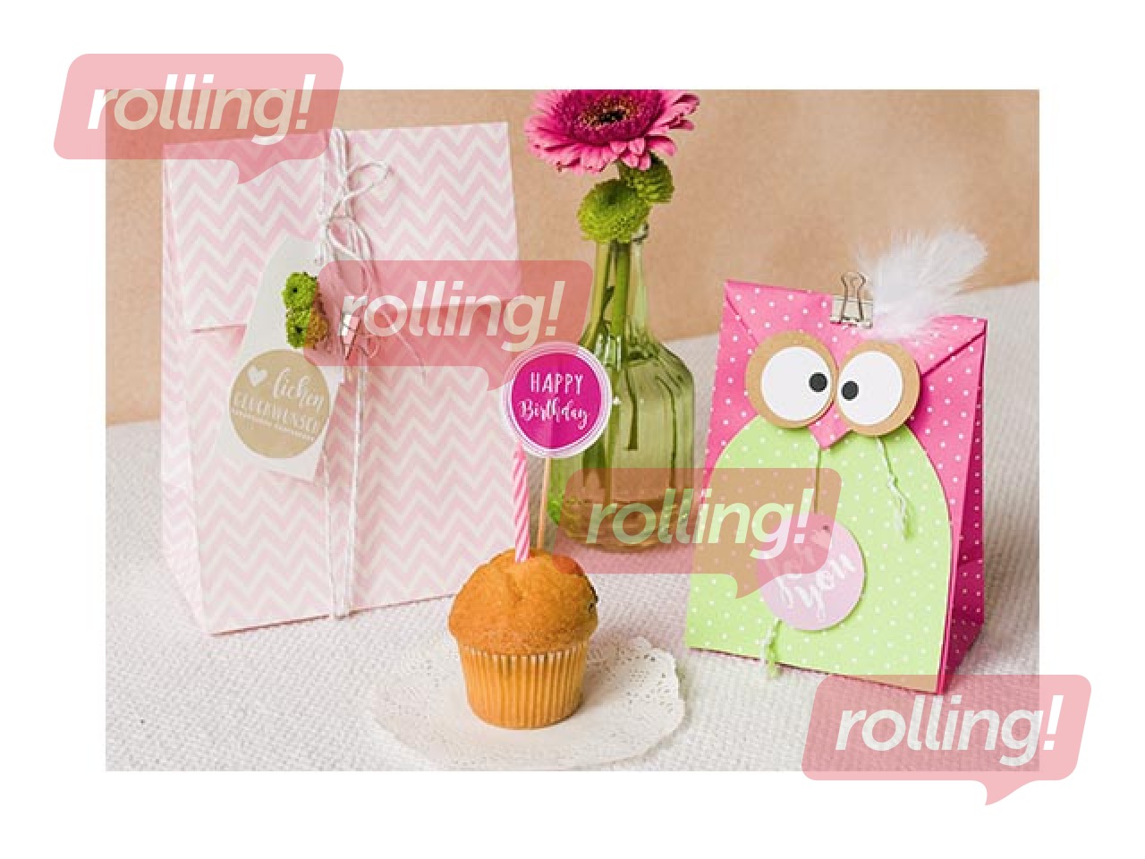 Lameda põhjaga kinkekott, 12 tk, 2 motiiviga