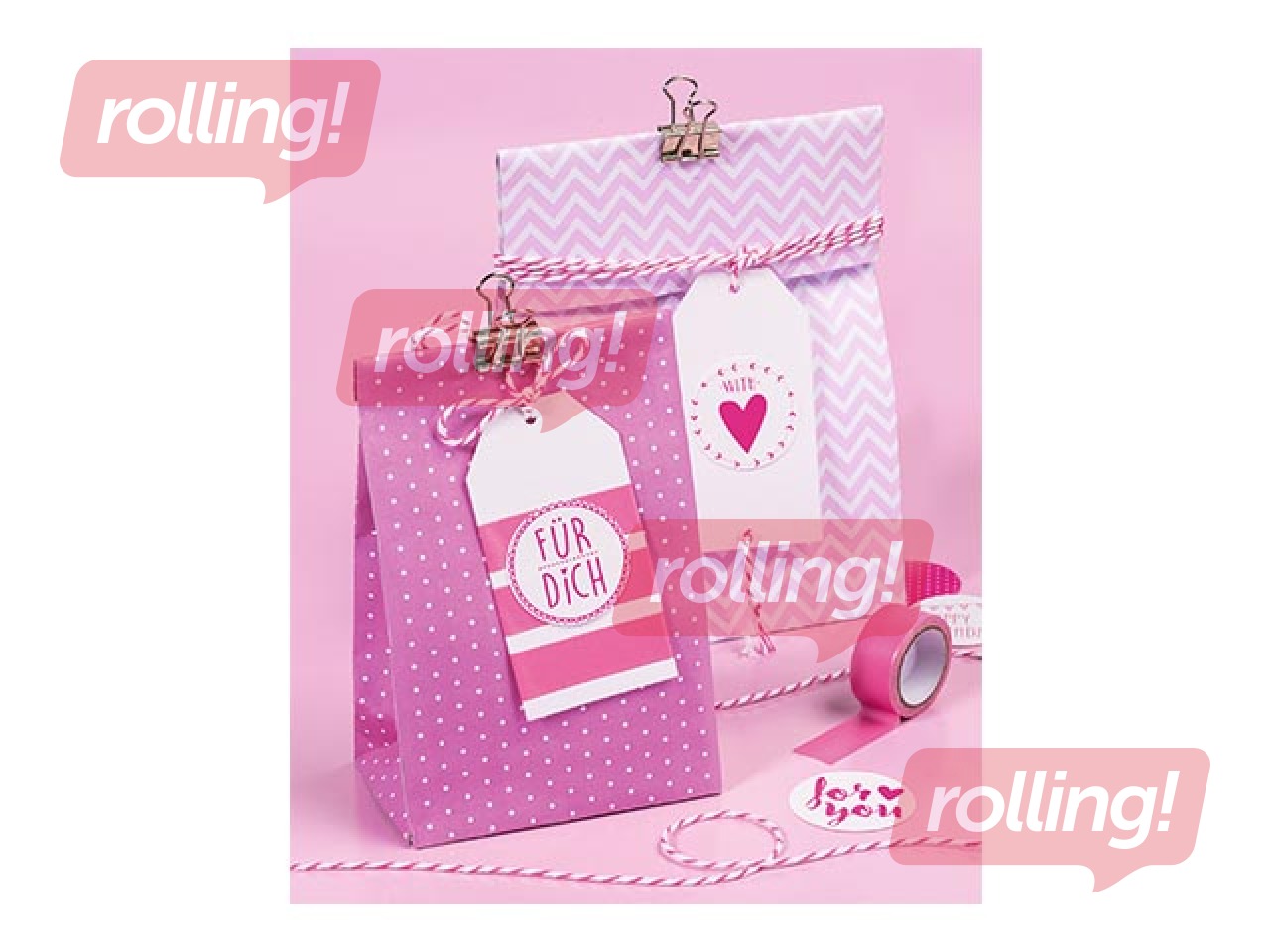 Lameda põhjaga kinkekott, 12 tk, 2 motiiviga