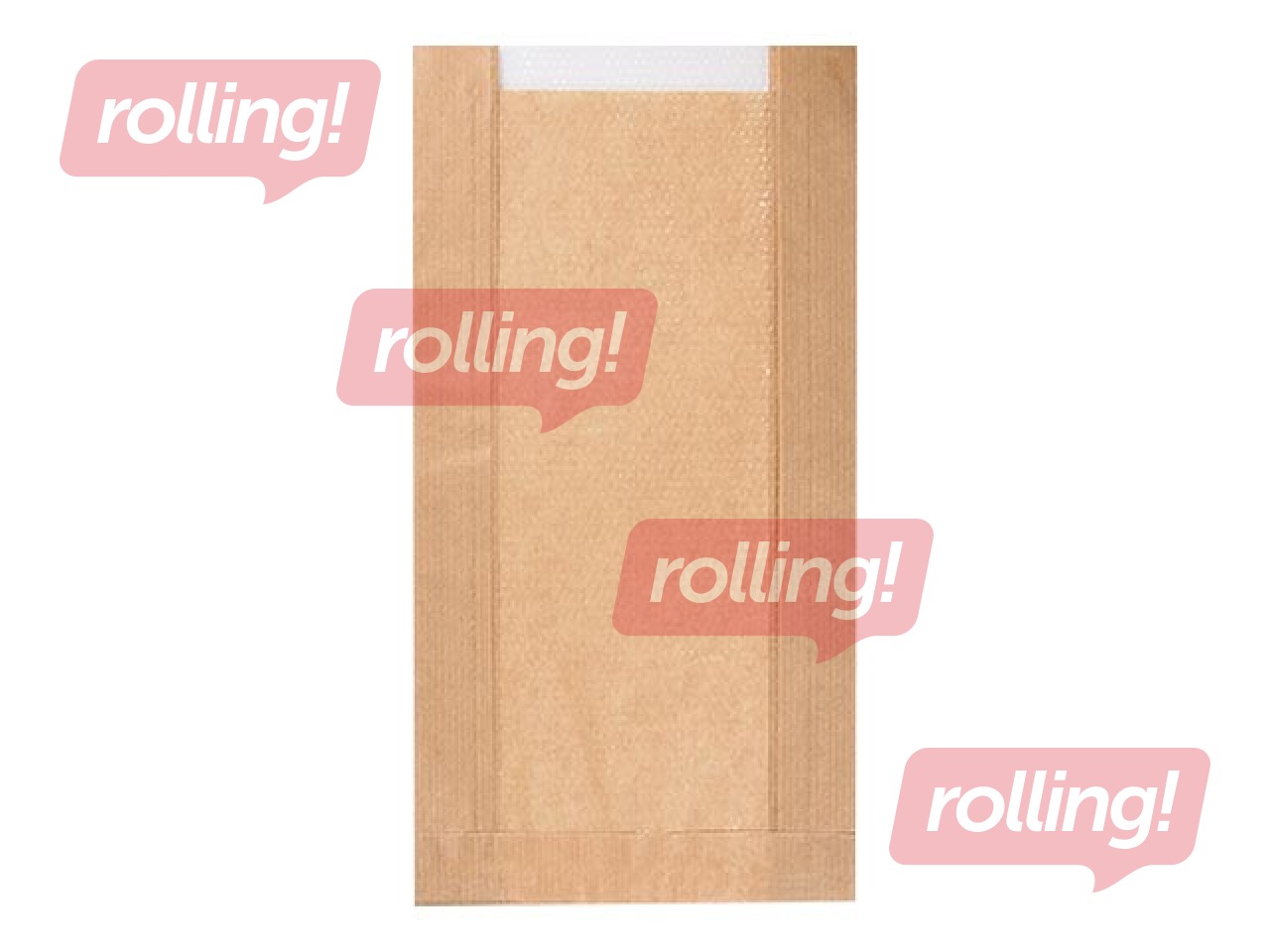 Paberist kotid aknaga, pruunid, 150x60x290mm, 100 tk.