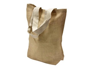 Bag with handles, jute fabric, 370x420mm