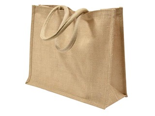 Bag with handles, jute fabric, 330x150x400mm