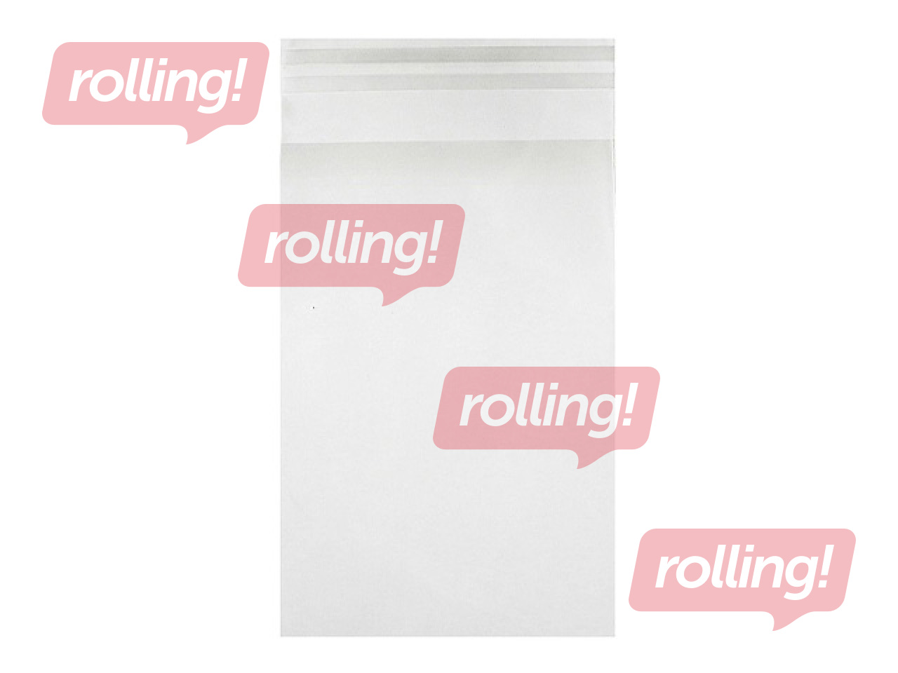 Isekleepuva sulguriga kotid, BOPP, läbipaistvad, 16x22cm, 200tk