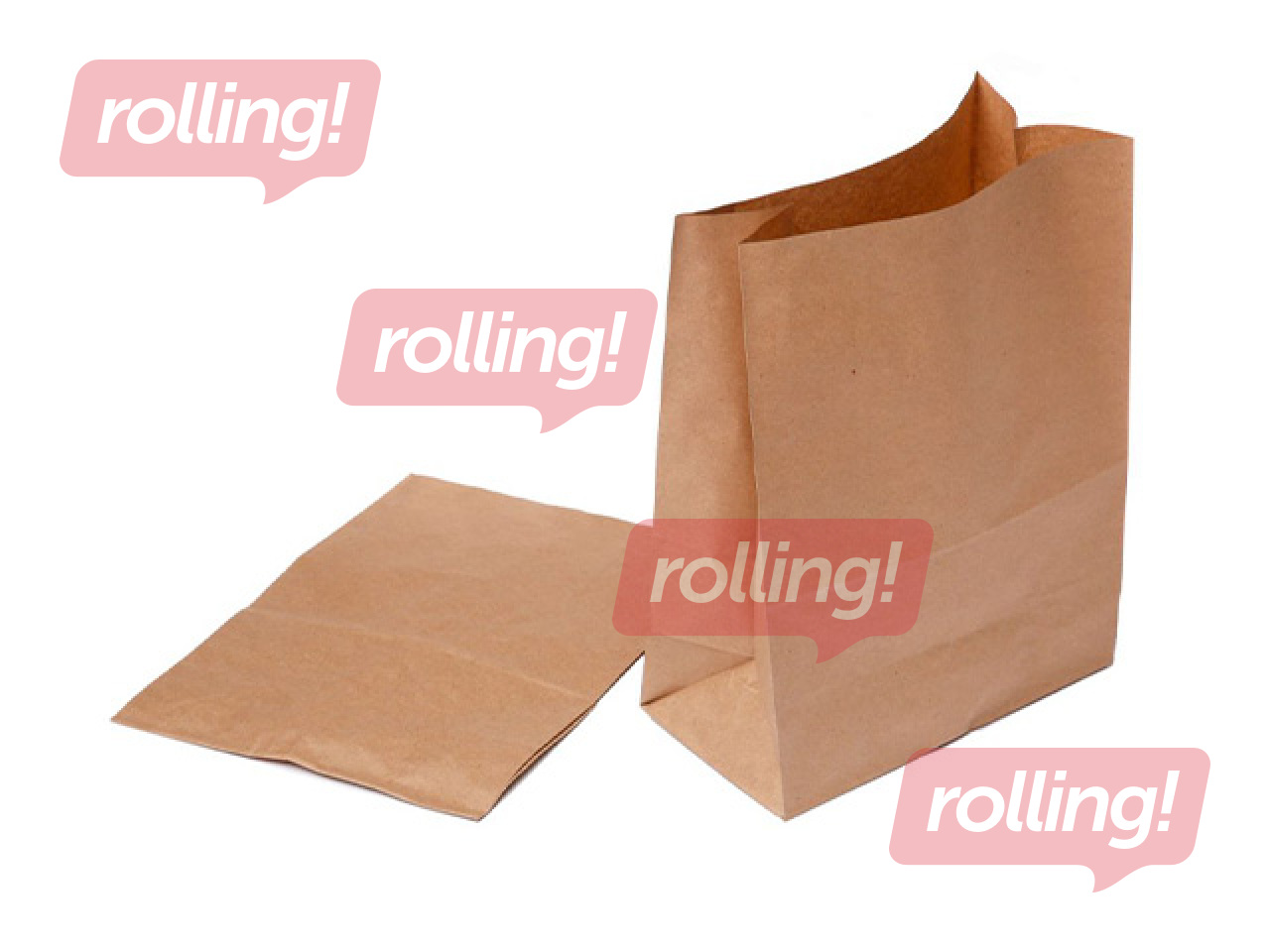 Paper bags, brown, 220x100x280mm, 250pcs