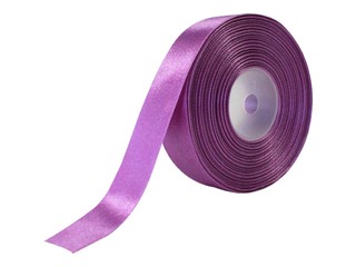 Dāvanu saiņošanas lente 25 mm/ 25 m, vienpusēja atlasa, violeta