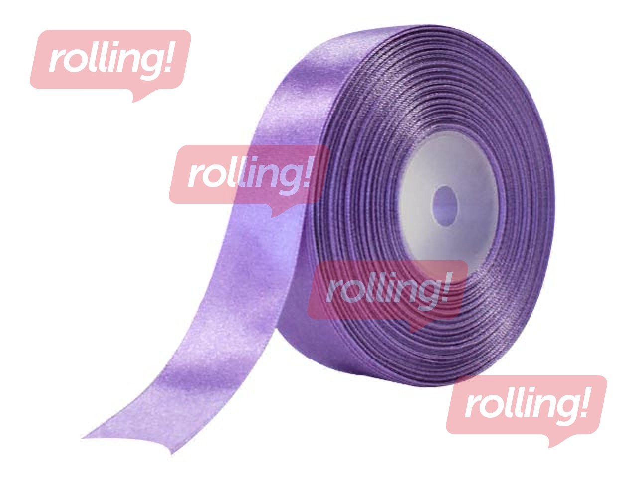 Dāvanu saiņošanas lente 25 mm/ 25 m, satīna, gaiši violeta