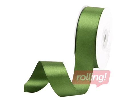 KInkepael 25 mm/ 25 m, satiin, oliiviroheline