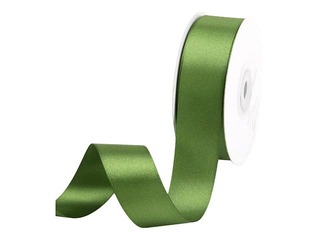 Лента для упаковки подарков 25 мм/ 25 м, сатиновая, Olivegreen