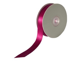 Gift ribbon 12 mm/ 25 m, satin, WineRed