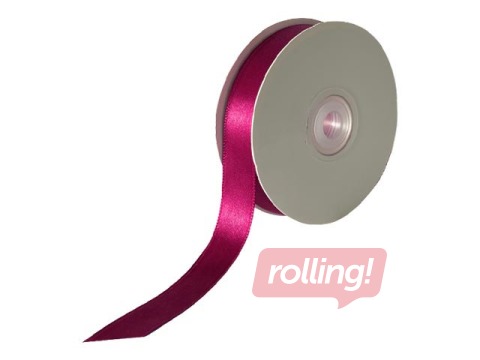 Kinkepael 12 mm/ 25 m, satiin, Wine Red