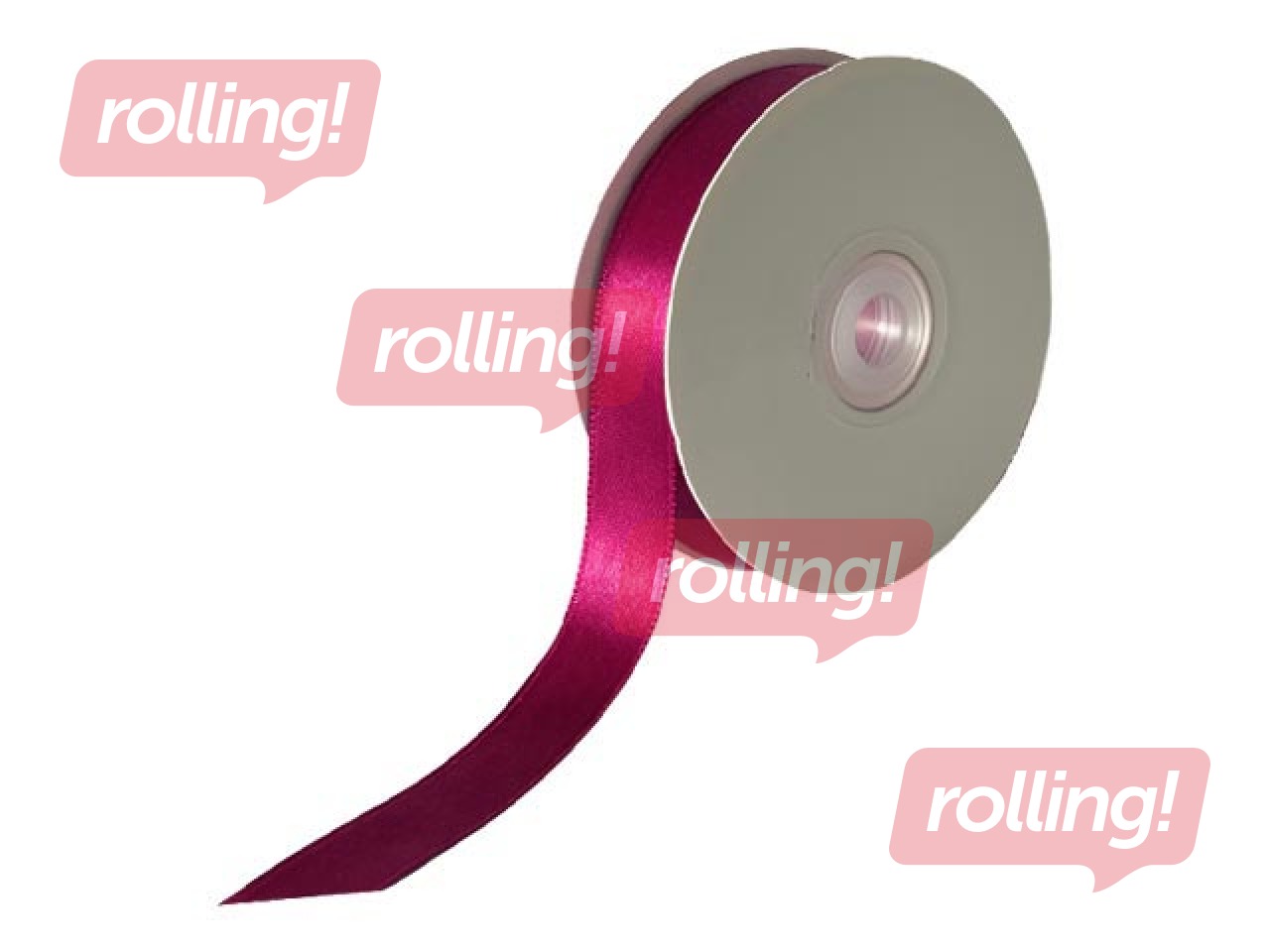 Kinkepael 12 mm/ 25 m, satiin, Wine Red
