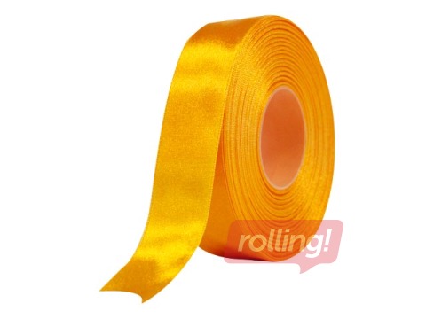 Kinkepael 25 mm/ 25 m, satiin, heleoranž