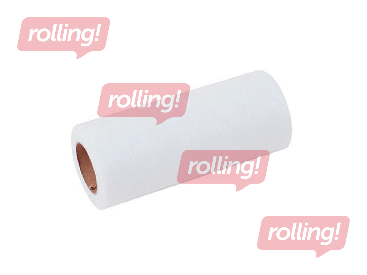 Подарочная упаковочная сетка в рулонах, белая, 15cм x 9м