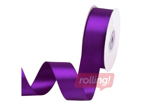 Gift ribbon 25 mm/ 25 m, satin, Violet