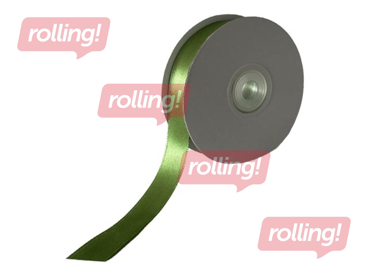 Kinkepael 12 mm/ 25 m, satiin, Olivegreen