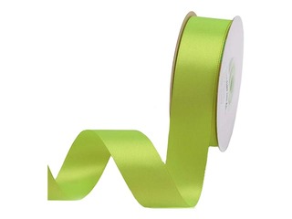Gift ribbon 25 mm/ 25 m, satin, Teagreen