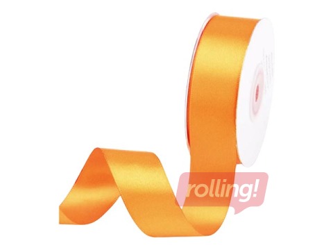 Лента для упаковки подарков 25 мм/ 25 м, сатиновая, Egg Yellow