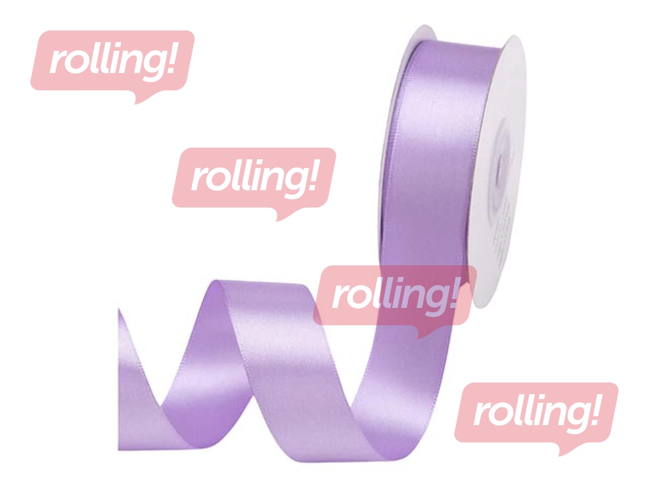 Gift ribbon 25 mm/ 25 m, satin, Lavanda