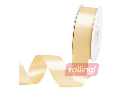 Kinkepael 25 mm/ 25 m, satiin, Champagne