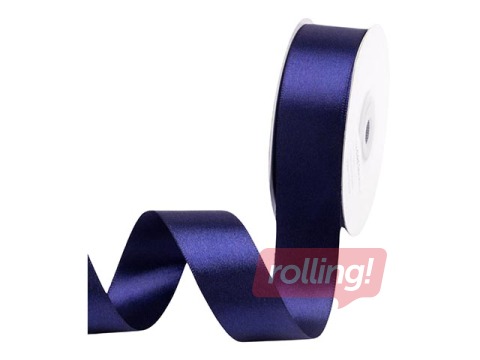 Gift ribbon 25 mm/ 25 m, satin, DeepBlue