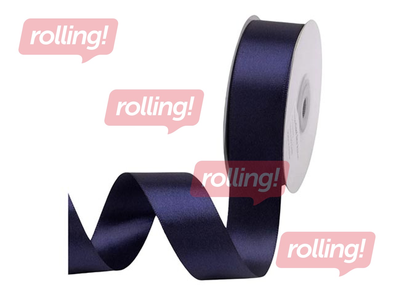 Kinkepael 25 mm/ 25 m, satiin, NavyBlue