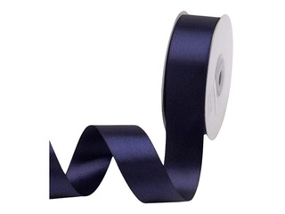 Лента для упаковки подарков 25 мм/ 25 м, сатиновая, NavyBlue