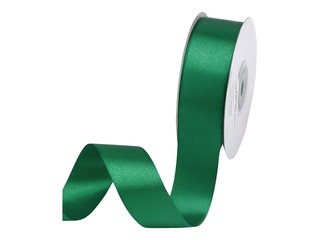 Лента для упаковки подарков 25 мм/ 25 м, сатиновая, Needlegreen