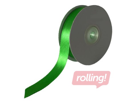 Dāvanu saiņošanas lente 12 mm/ 25 m, satīna, Summergreen