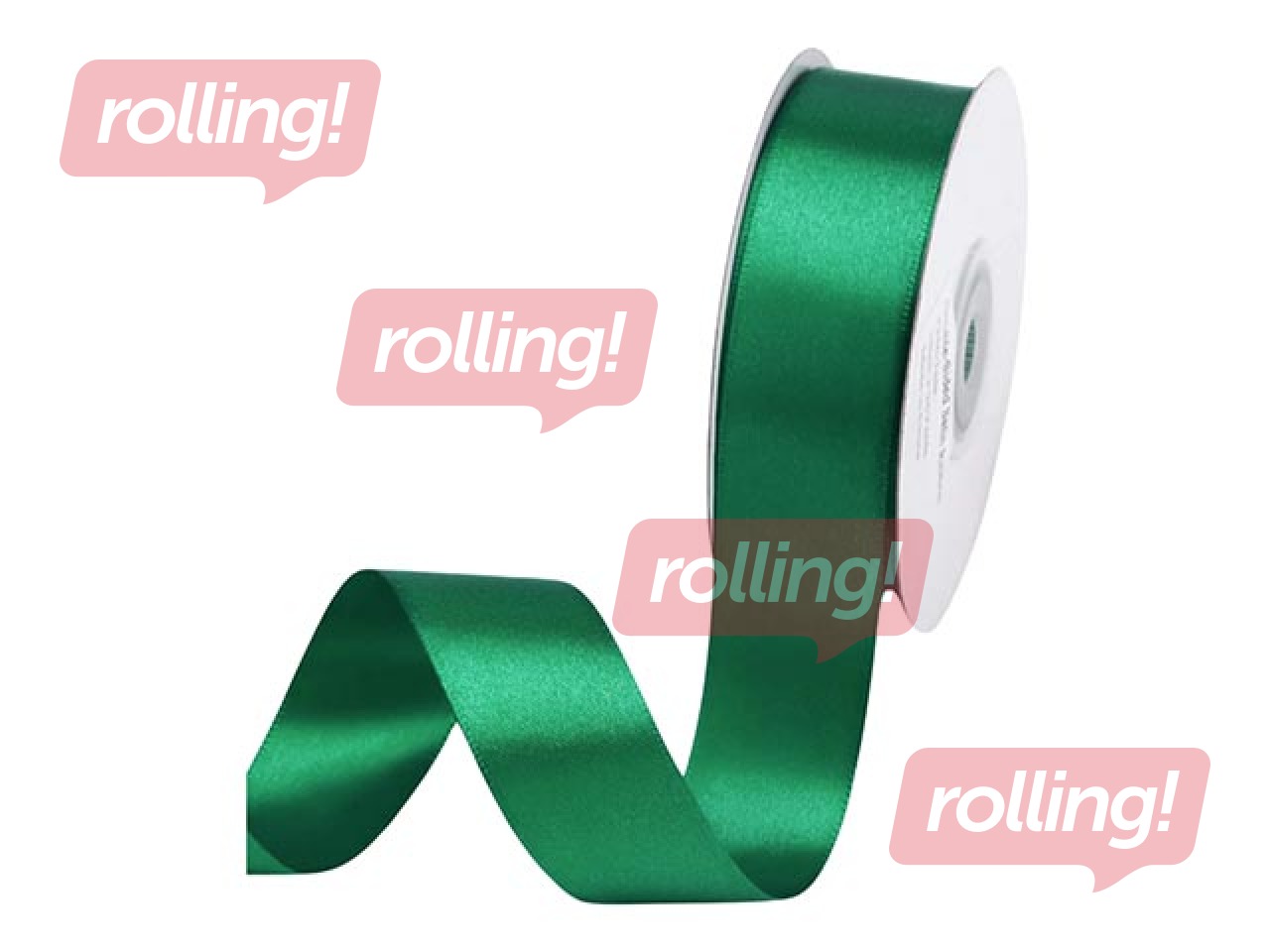 Kinkepael 25 mm/ 25 m, satiin, Green