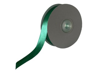 Gift ribbon 12 mm/ 25 m, satin, Green