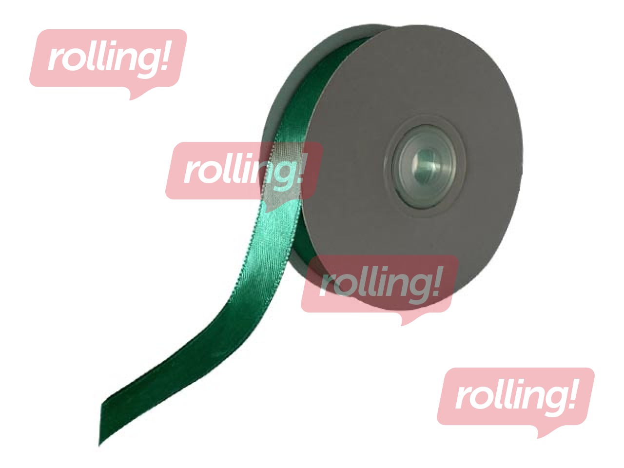 Gift ribbon 12 mm/ 25 m, satin, Green