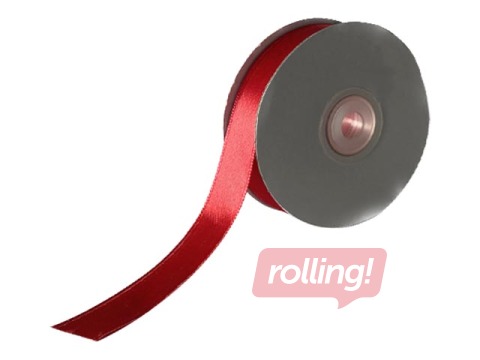 Kinkepael 12 mm/ 25 m, satiin, Red