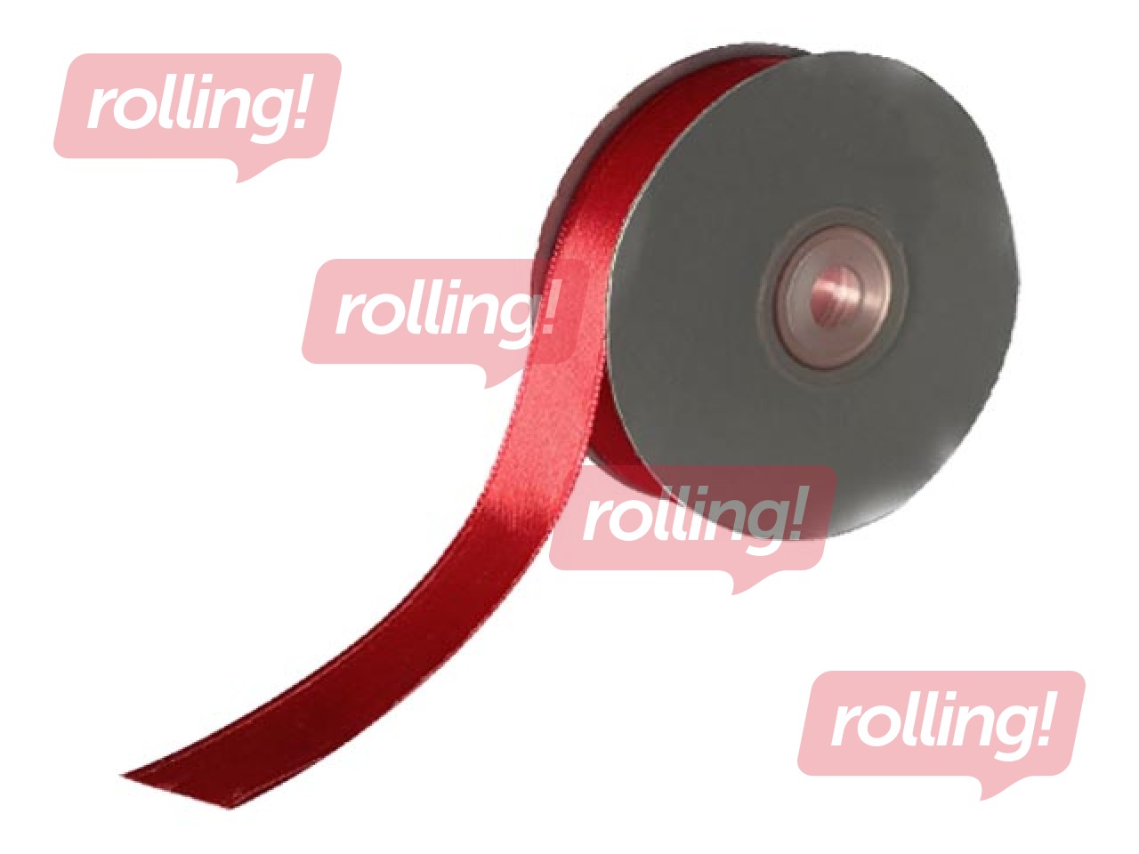 Kinkepael 12 mm/ 25 m, satiin, Red