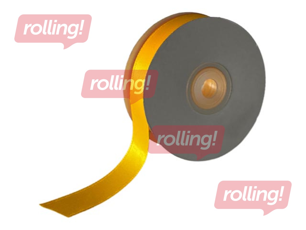 Kinkepael 12 mm/ 25 m, satiin, Egg Yellow