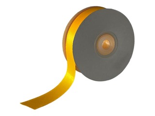 Лента для упаковки подарков 12 мм/ 25 м, сатиновая, Egg Yellow