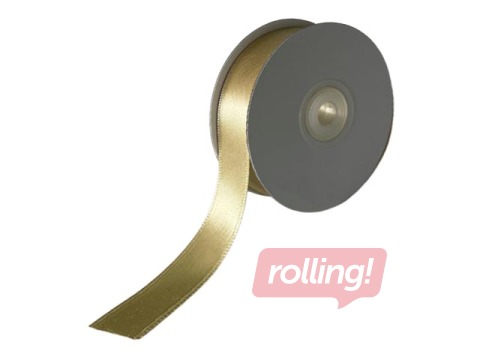 Kinkepael 12 mm/ 25 m, satiin, Taupegold