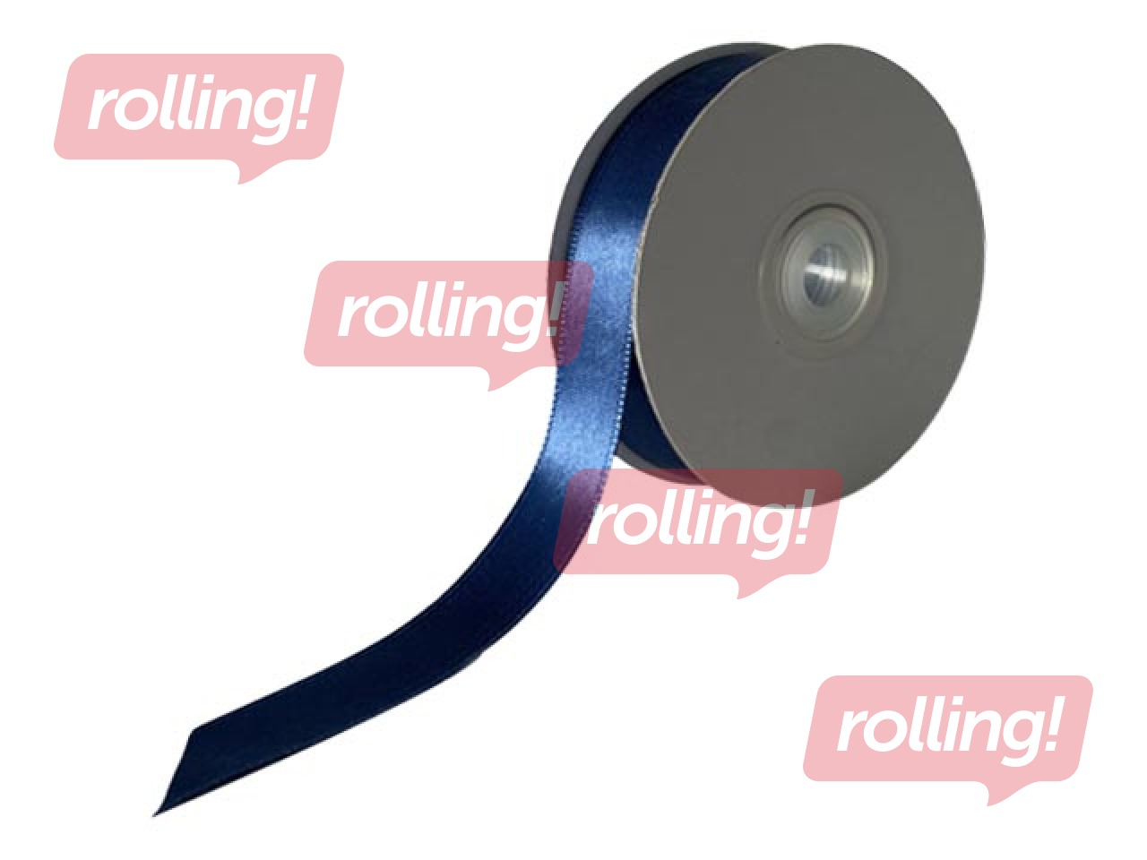 Gift ribbon 12 mm/ 25 m, satin, NavyBlue