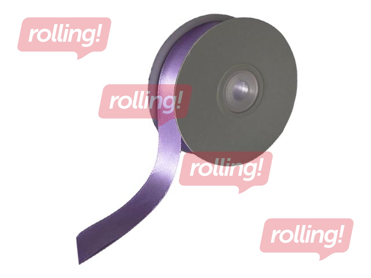 Gift ribbon 12 mm/ 25 m, satin, Heather