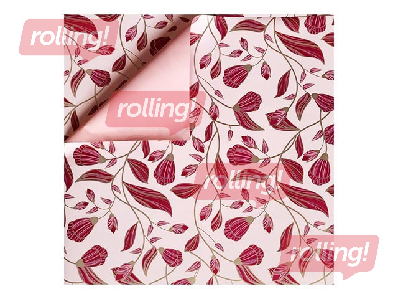 Подарочная бумага в рулонах, 5 листов, 70x100см