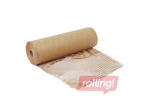 Wrapping honeycomb paper in rolls, brown, 50cm x 50m, 90g/m²