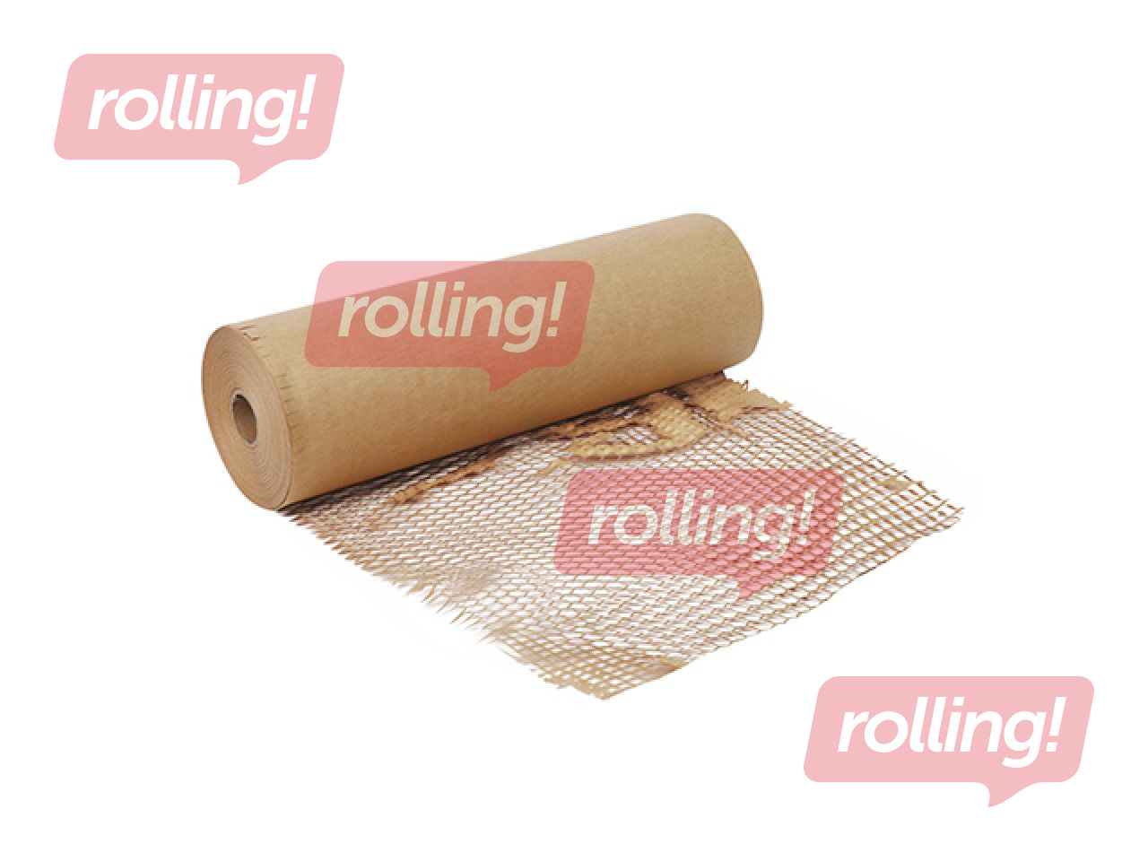 Wrapping honeycomb paper in rolls, brown, 50cm x 50m, 90g/m²