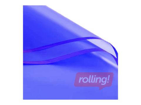 Polüpropüleenist kile, läbipaistev sinine, 58x58cm, 20 lehte