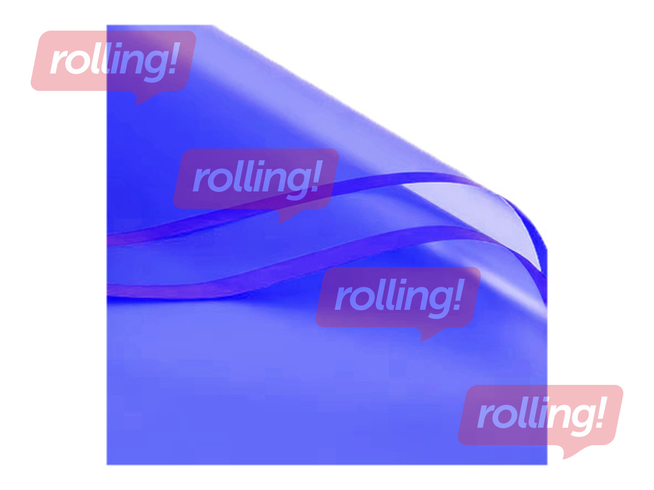 Polüpropüleenist kile, läbipaistev sinine, 58x58cm, 20 lehte