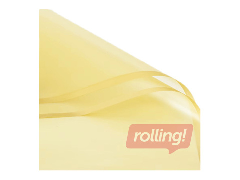 Polüpropüleenist kile, läbipaistev kollane, 58x58cm, 20 lehte