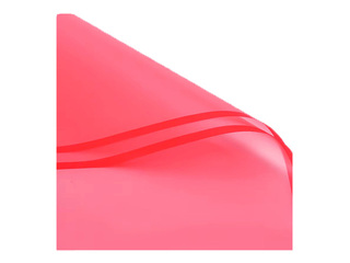 Polipropilēna plēve, caurspīdīgi sarkana, 58x58cm, 20 loksnes